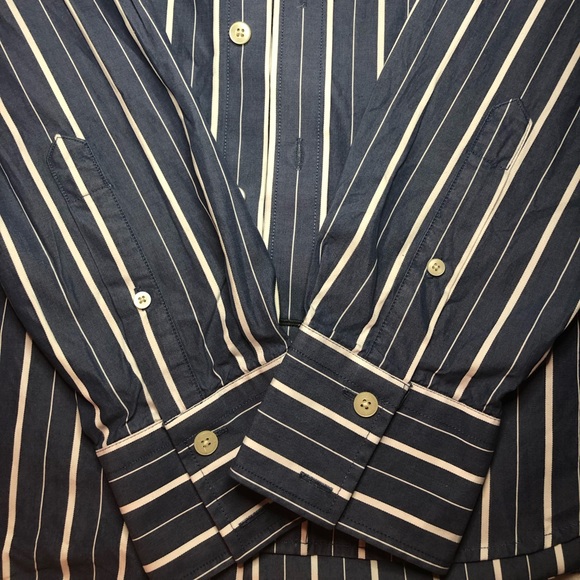 Navy Blue A&F Dress Shirt - Picture 3 of 3